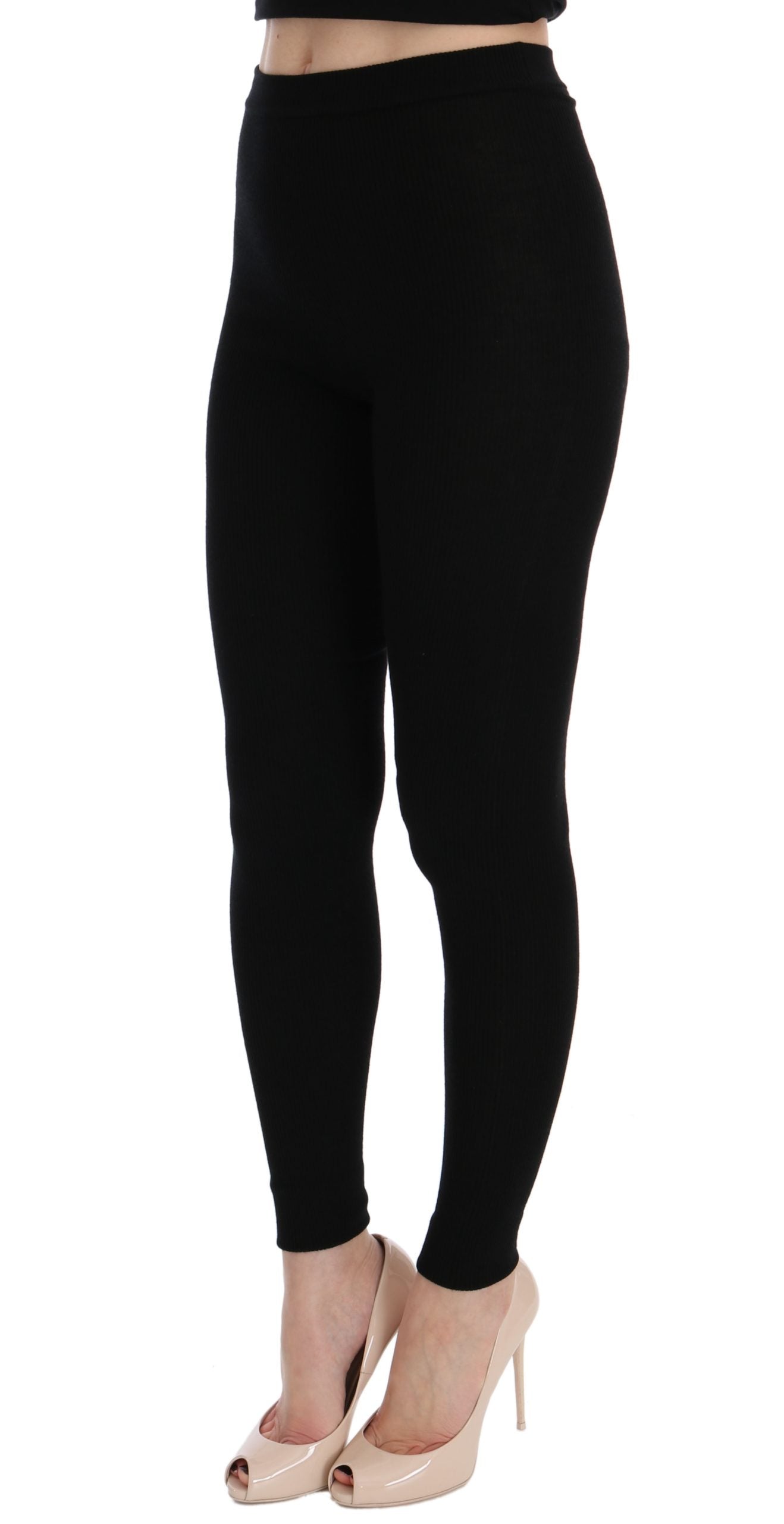 Elegant Black Cashmere Pants