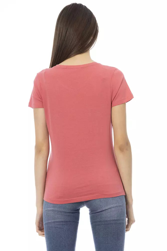 Pink Cotton Women's Top