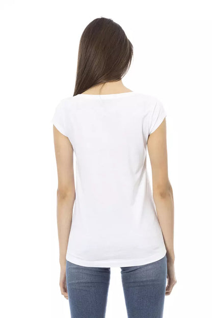 White Cotton Women Top