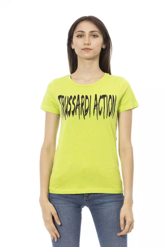 Green Cotton Women Top