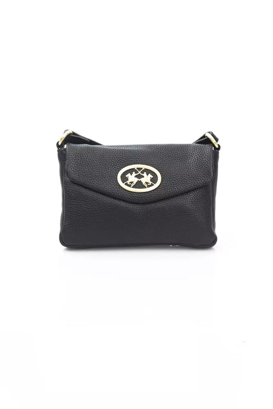 Black Leather Women Crossbody Bag