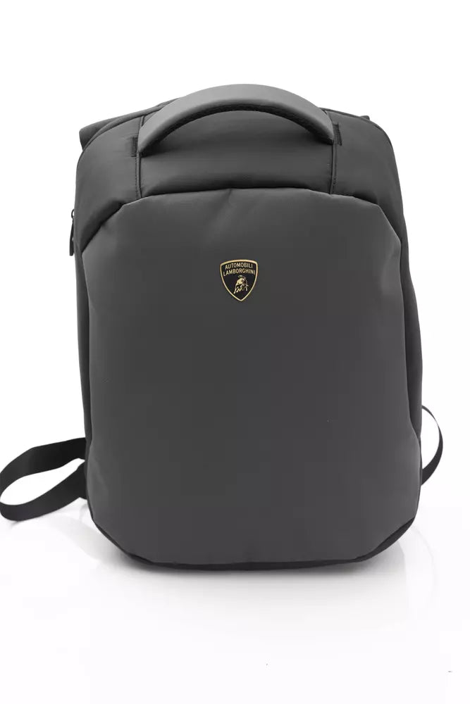 Gray Nylon Men Backpack