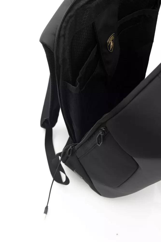 Gray Nylon Men Backpack