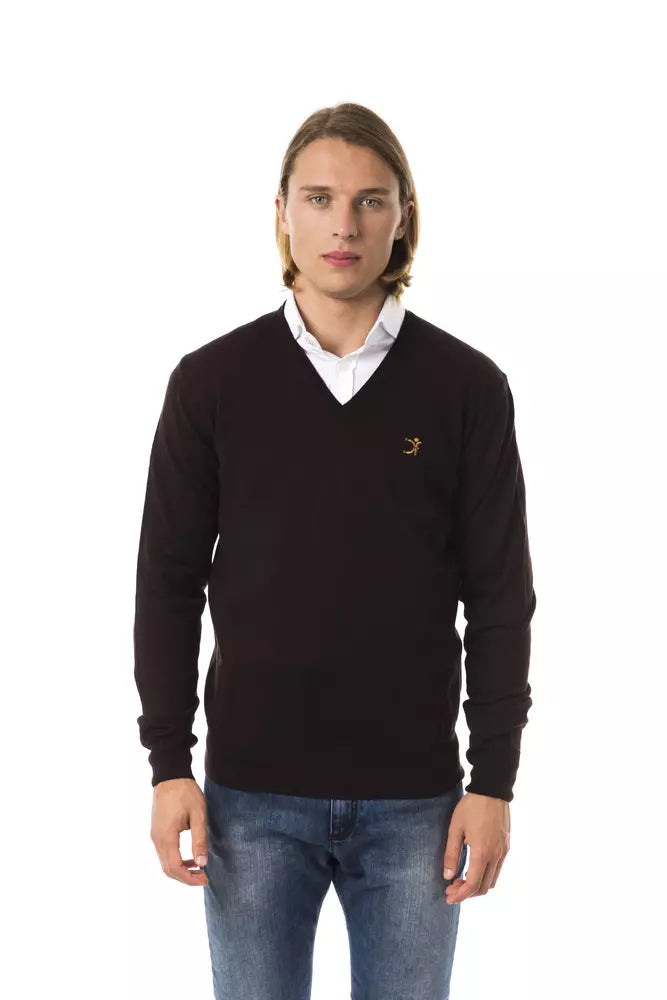 Brown Merino Men Sweater