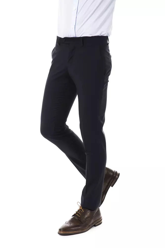 Gray Wool Men Pant