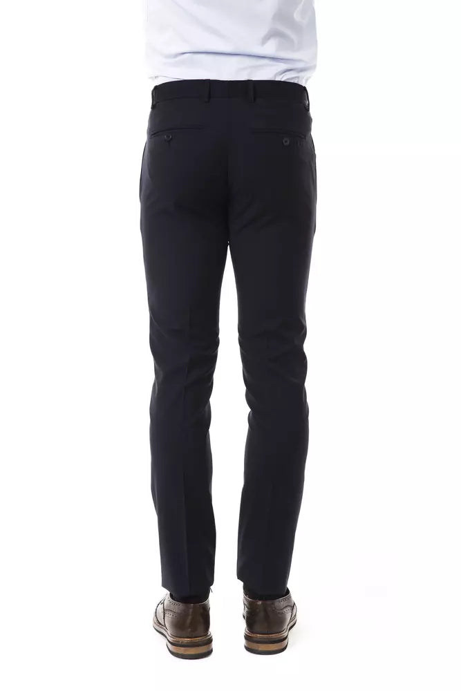 Gray Wool Men Pant