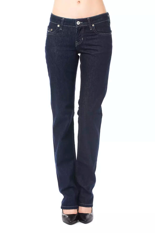 Blue Cotton Women Jeans