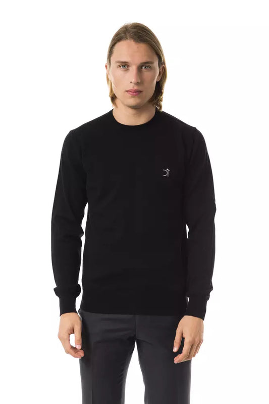 Black Merino Men Sweater