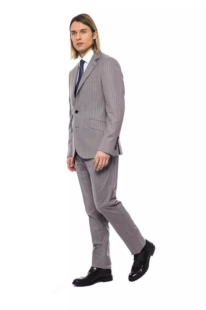 Gray Wool Men Suit