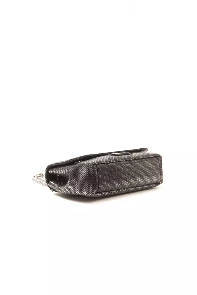 Gray Leather Women Crossbody Bag