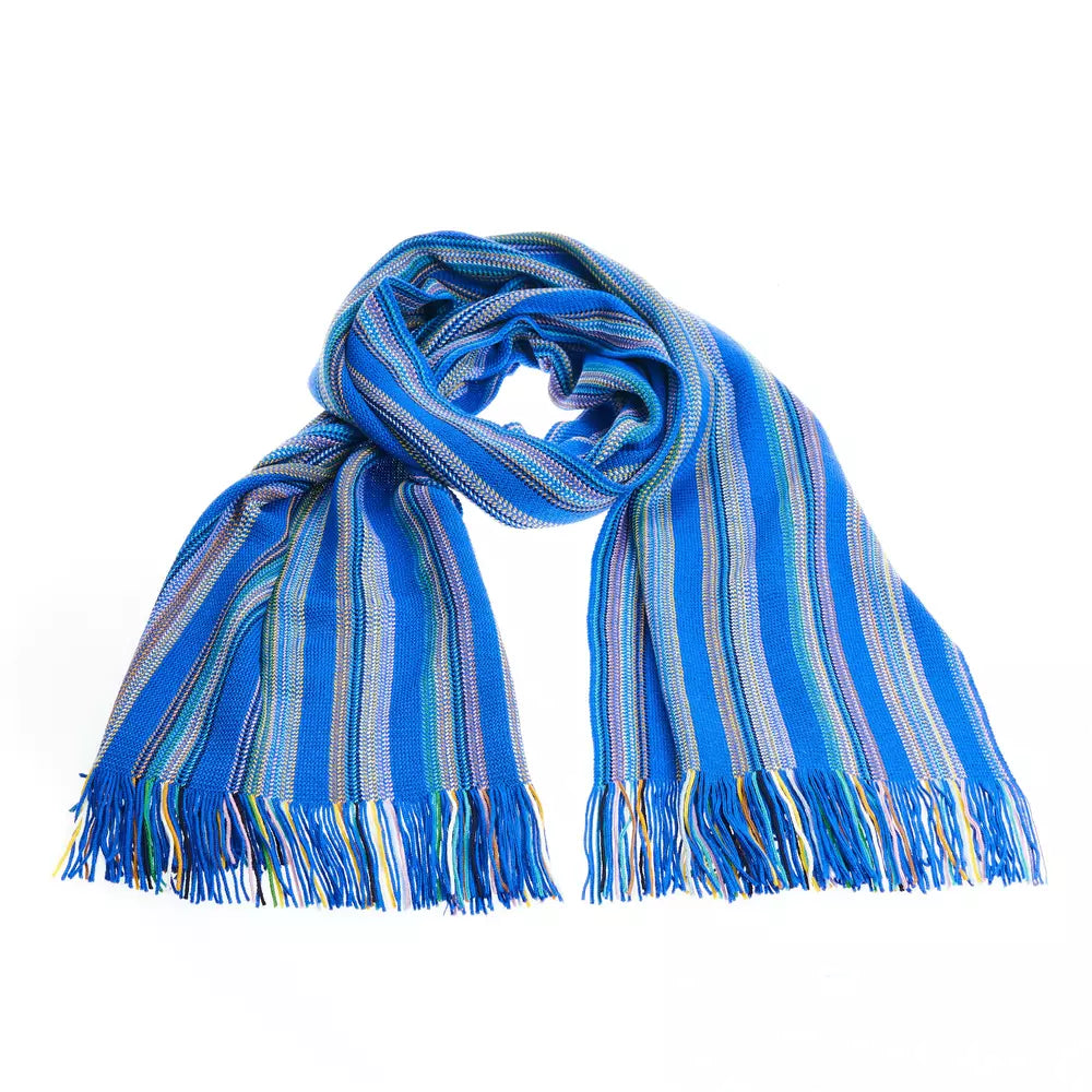 Multicolor Wool Men Scarf