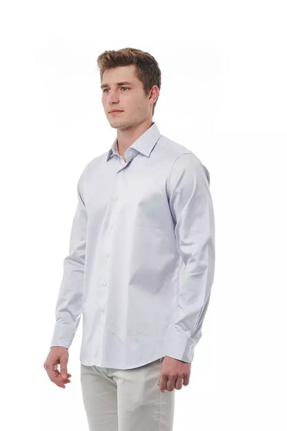 Gray Cotton Men Shirt