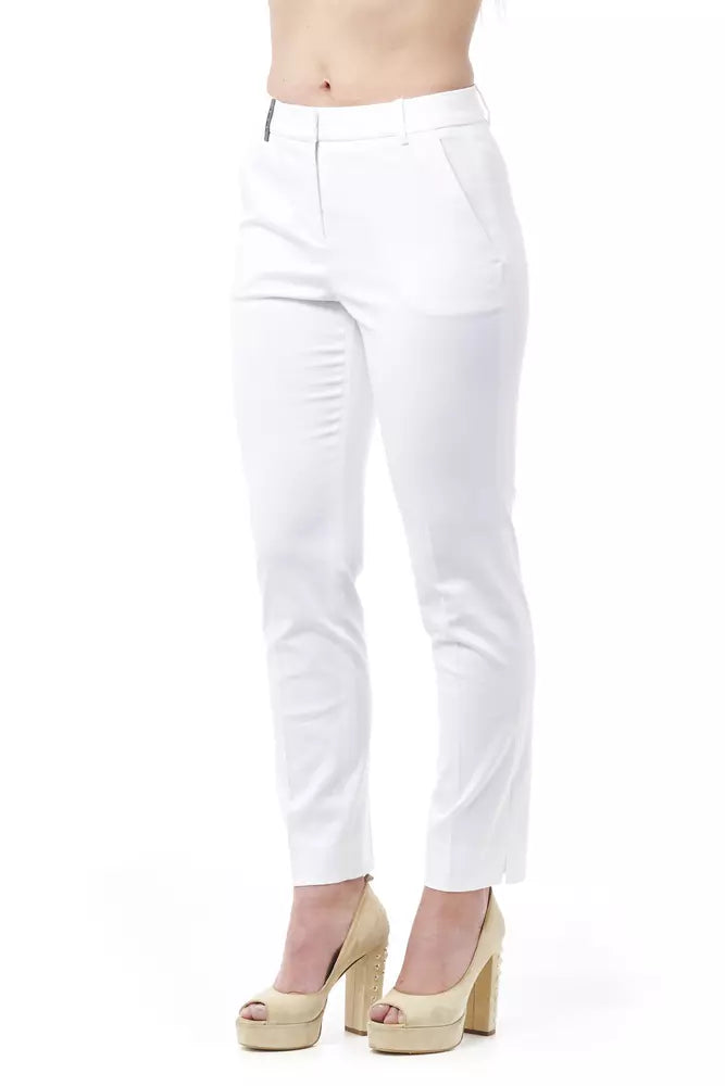 Chic High Waist Cigarette Leg Trousers