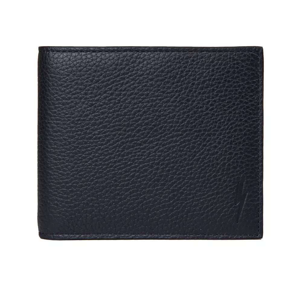 Blue Leather Men's Wallet