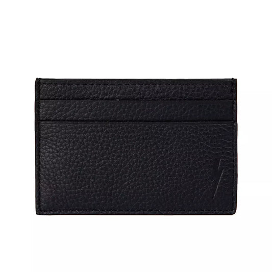 Black Leather Mens Card Holder