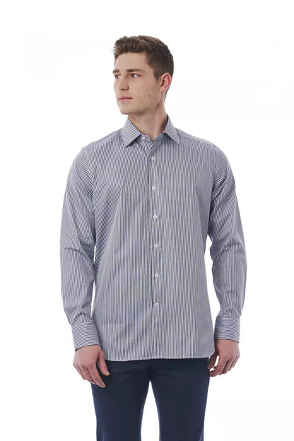 White Cotton Men Shirt