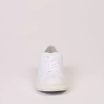 White Textile Men Sneaker