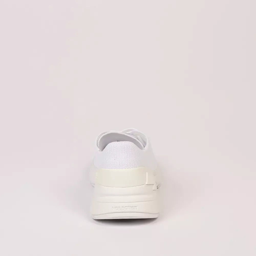 White Textile Men Sneaker