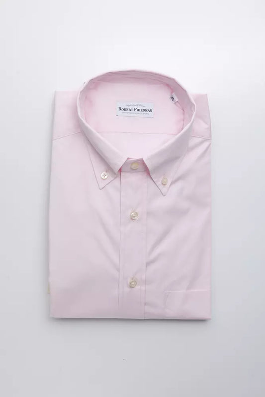 Pink Cotton Men Shirt