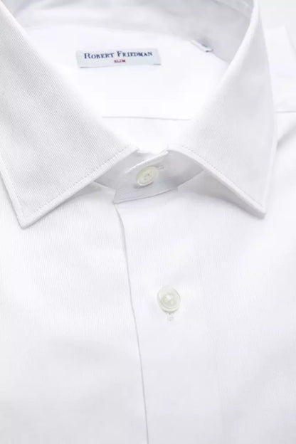 White Cotton Men Shirt