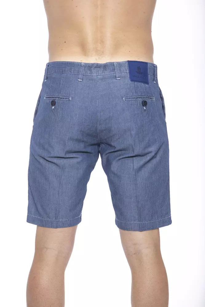 Blue Cotton Men's Bermuda Short