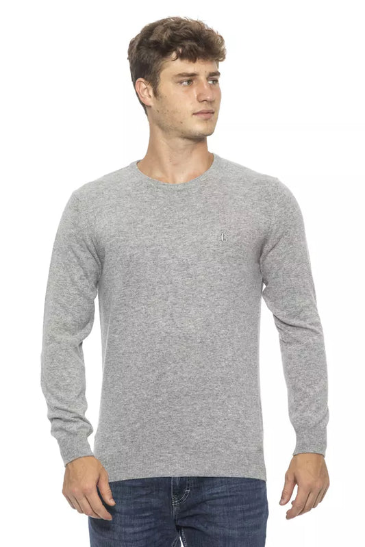 Silver Wool Men's Sweater