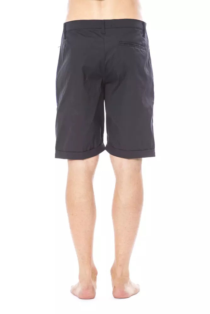 Black Cotton Men Short