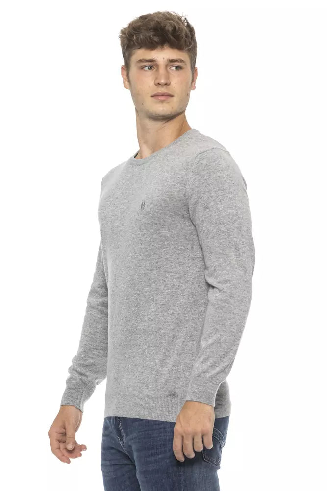 Silver Wool Men's Sweater