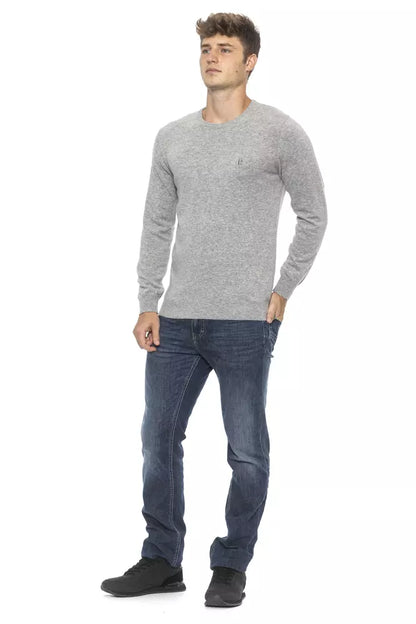 Silver Wool Men's Sweater