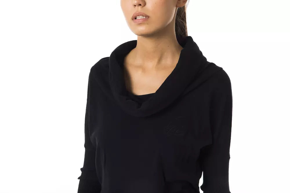 Black Viscose Women Sweater