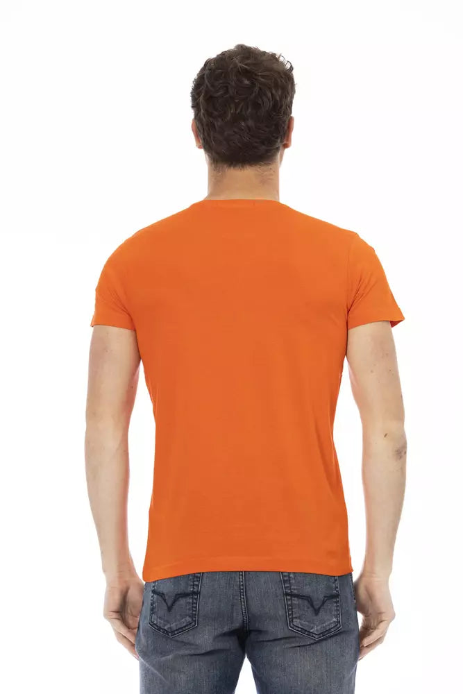 Orange Cotton Men's T-Shirt