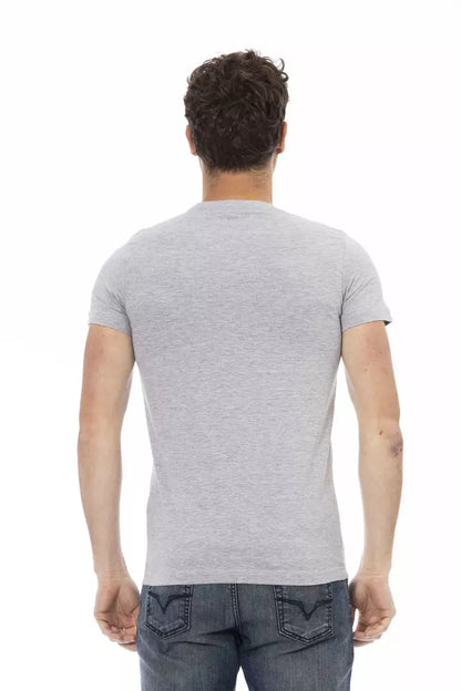 Gray Cotton Mens TShirt