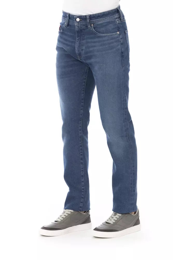 Blue Cotton Men Jeans