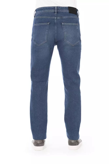 Blue Cotton Men Jeans