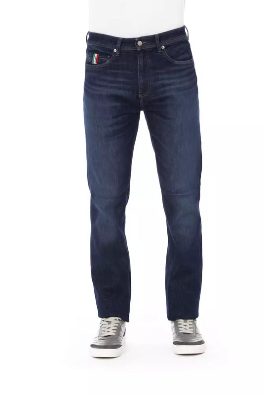 Blue Cotton Men's Jean