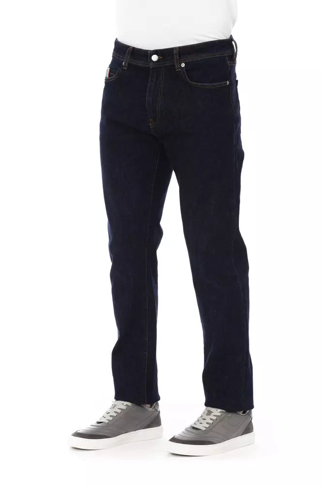 Blue Cotton Men Jeans