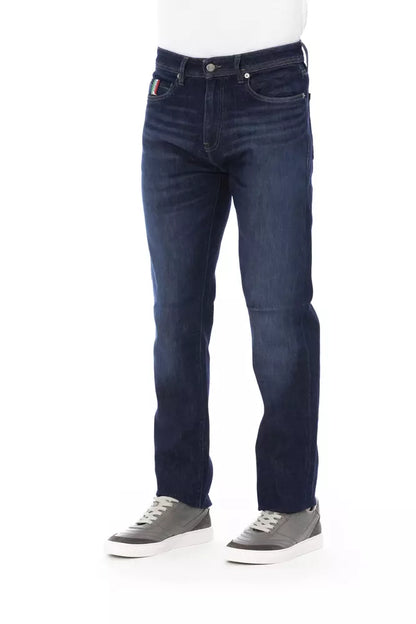 Blue Cotton Men's Jean