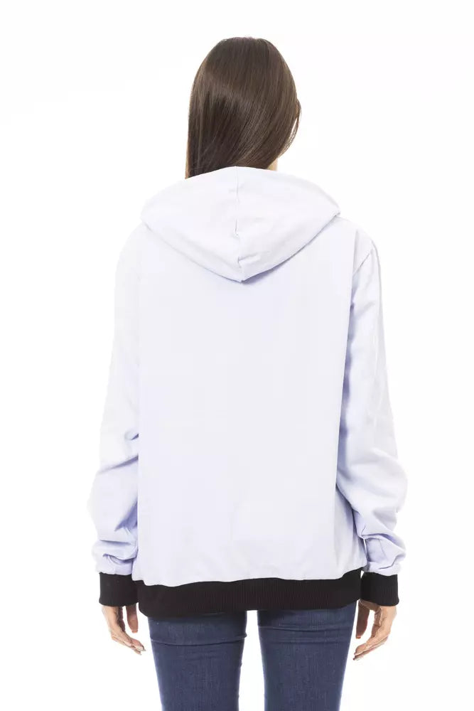 Purple Cotton Women Hoodie