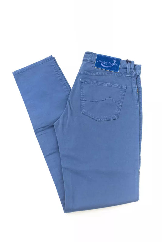 Blue Cotton Women Jeans