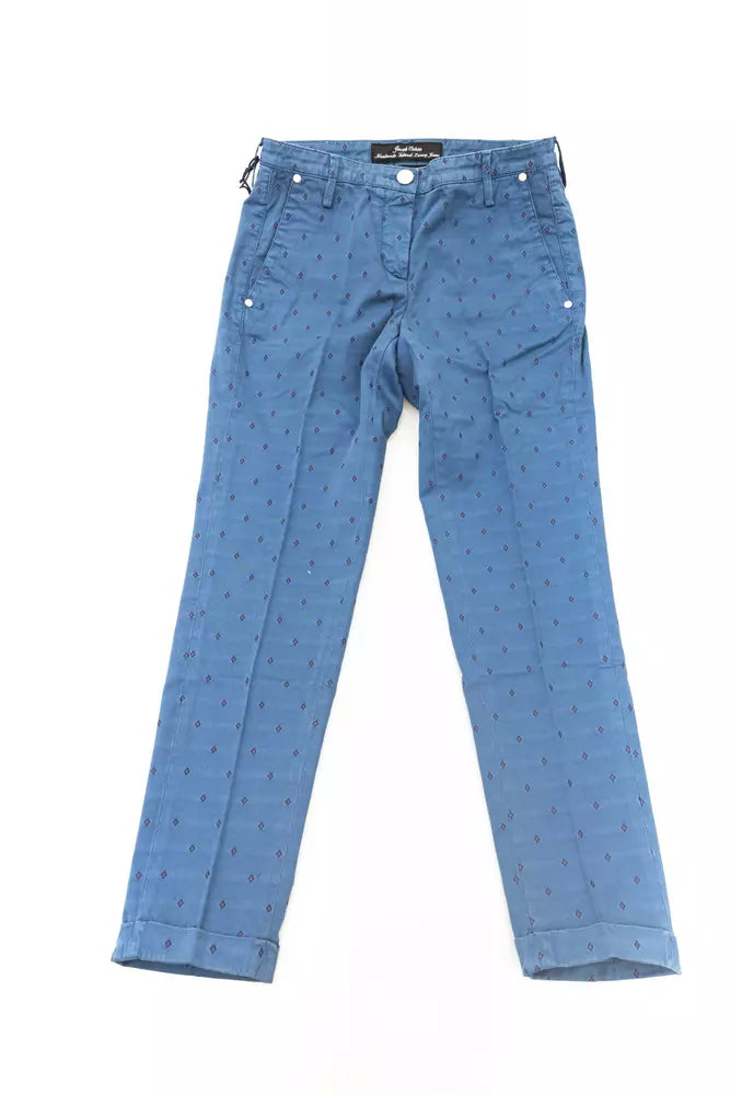 Blue Cotton Women Jeans