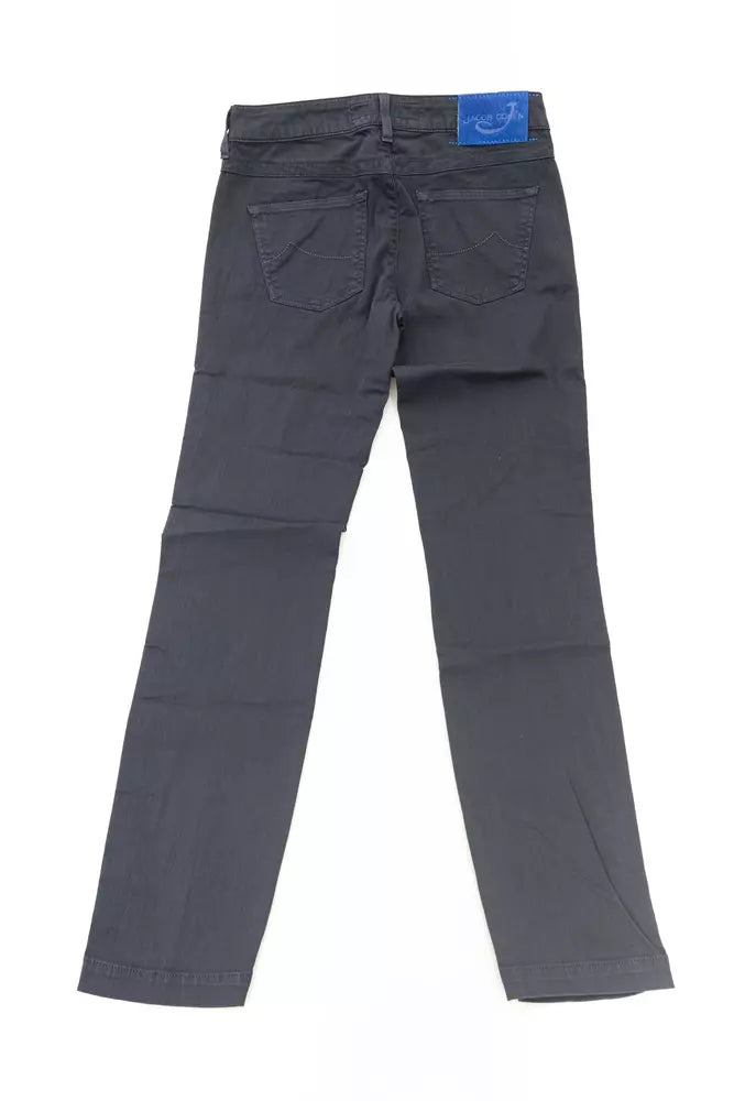 Blue Cotton Women Jeans