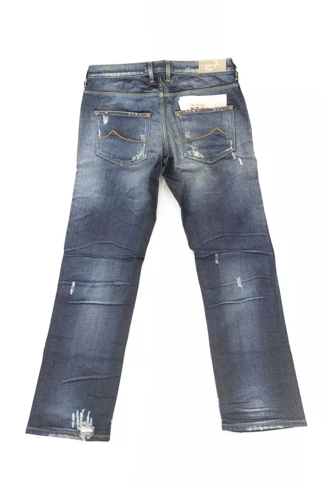 Blue Cotton Women's Jeans