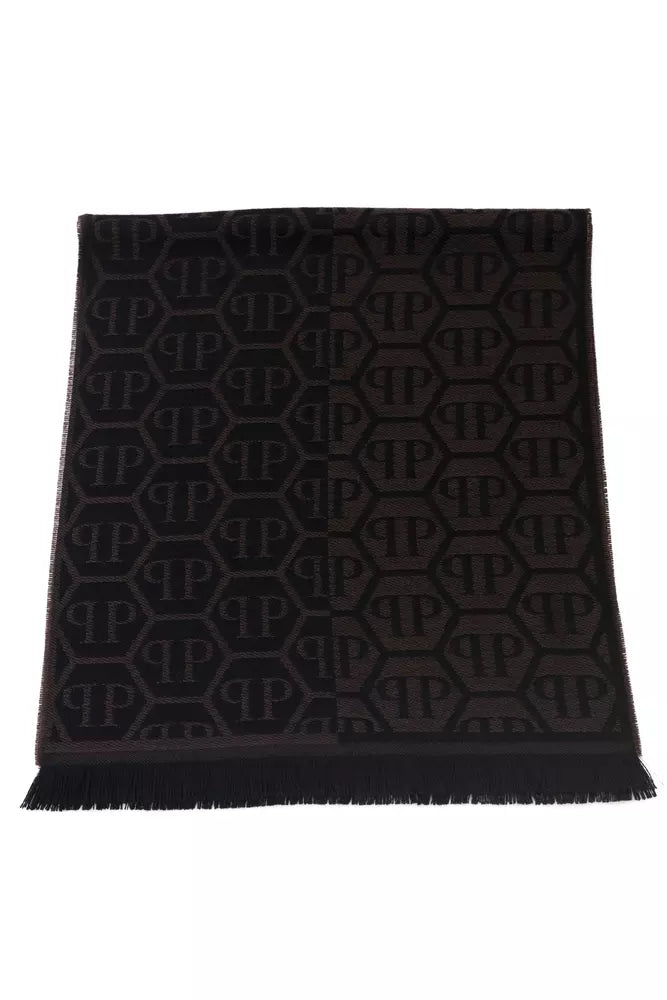 Brown Wool Men Scarf