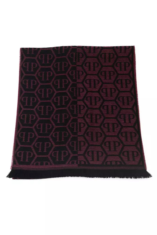 Burgundy Wool Men Scarf