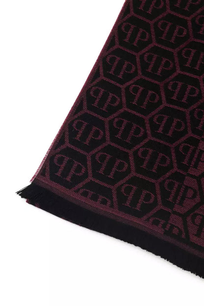 Burgundy Wool Men Scarf