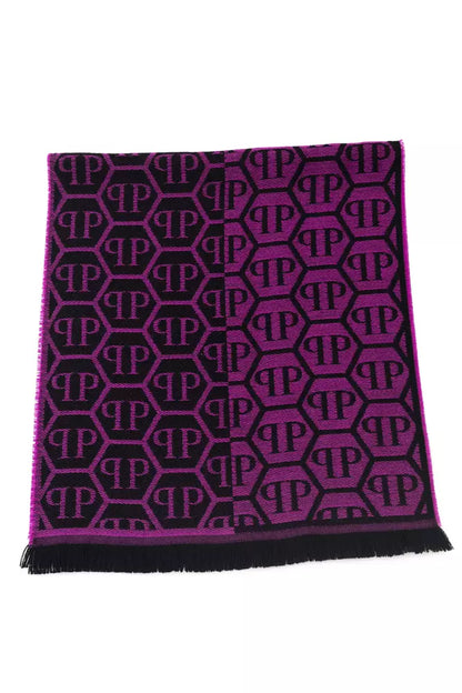 Purple Wool Men Scarf