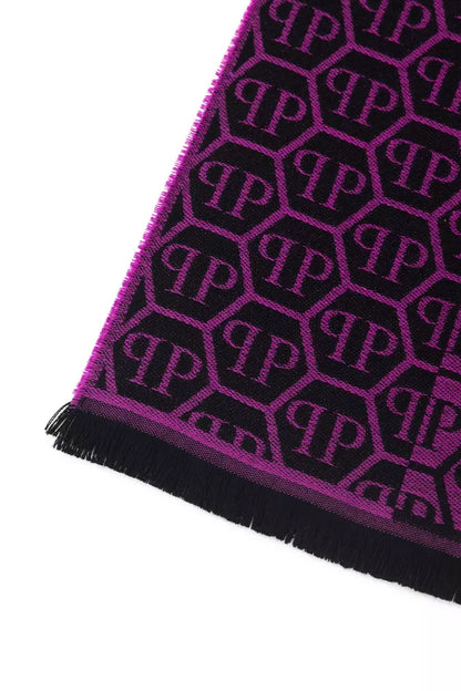 Purple Wool Men Scarf