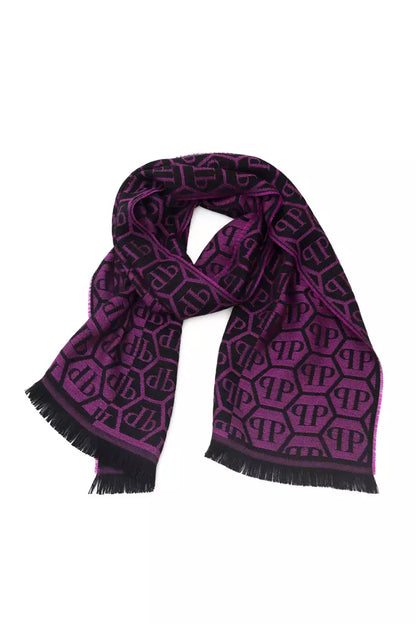 Purple Wool Men Scarf