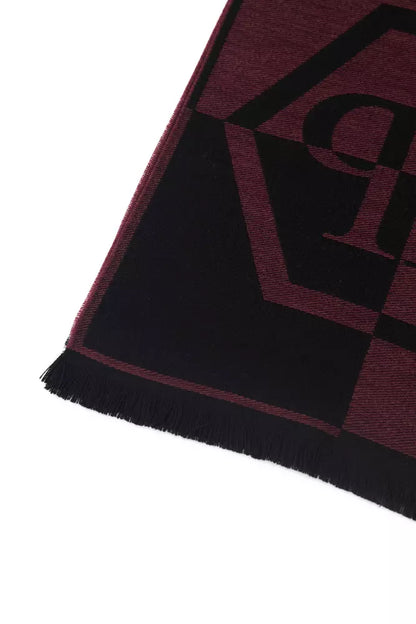 Burgundy Wool Men Scarf