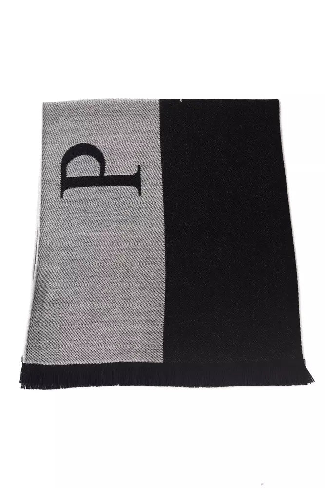 Gray Wool Mens Scarf